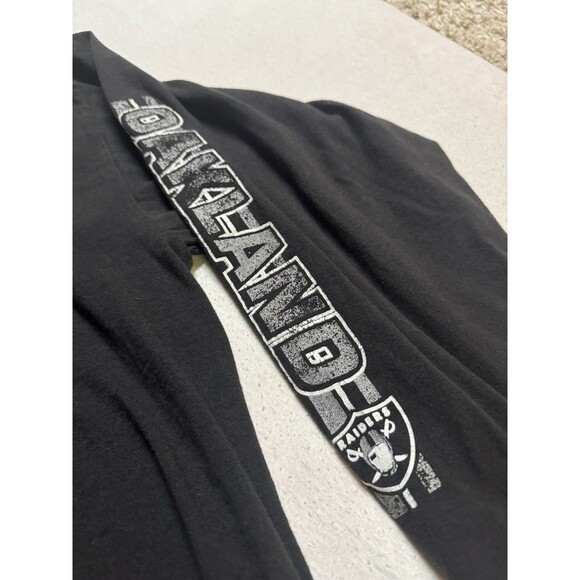 Y2K 2003 Oakland Raiders Long Sleeve T Shirt XL Arm Sleeve Print NFL Licensed - Picture 3 of 7